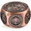 Dual D20 8-in-1 Spinner Metal Dice, Hexagonal Spinning D&D Monster Themed Dice Set for TTRPG Dungeons and Dragons,Dungeon Master