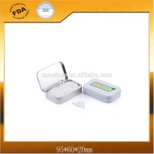 Rectangle Mint Tin Box with Hinge