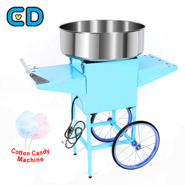 Large Blue Automatic Cotton Candy Machine - 1000W Cotton Candy Maker for Sale