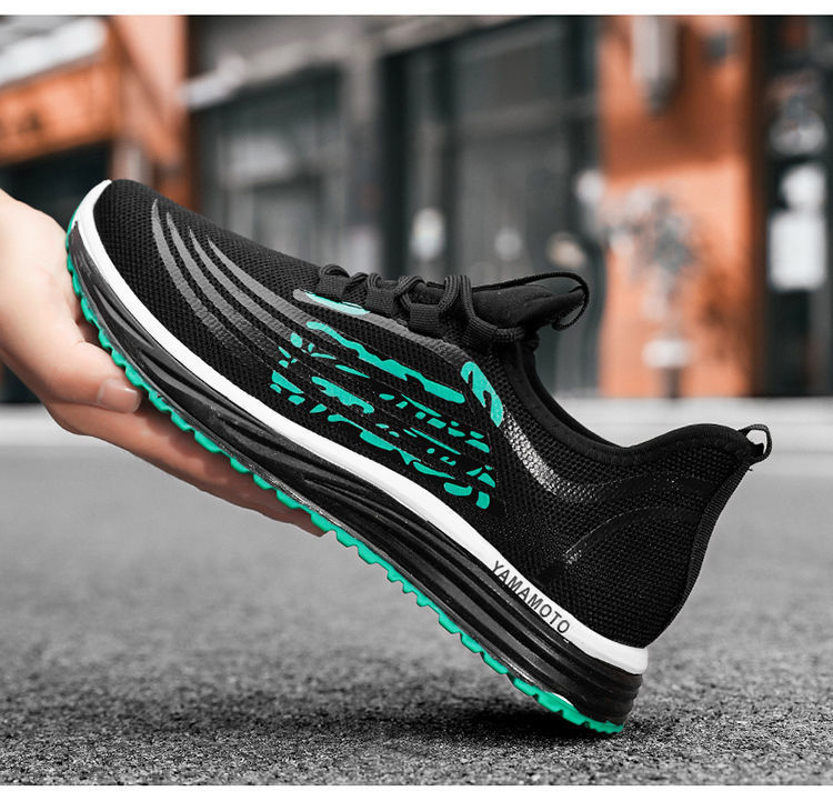 2021 fashion men fashion running footwear men's youth soft soled mesh sports shoes