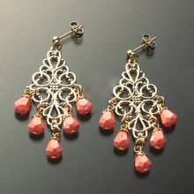 2012 fashion gold drop earring