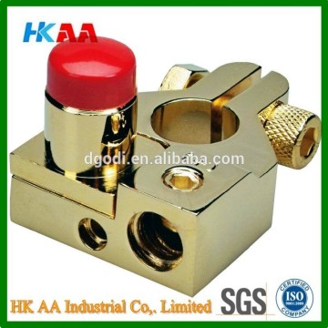 Custom Car battery terminal adapter, gold plated battery terminal adapter