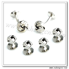 Plain Knot Tuxedo Studs,Cufflinks and Studs Set