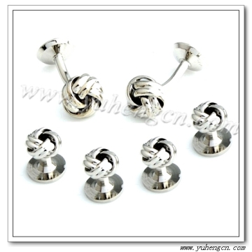 Plain Knot Tuxedo Studs,Cufflinks and Studs Set