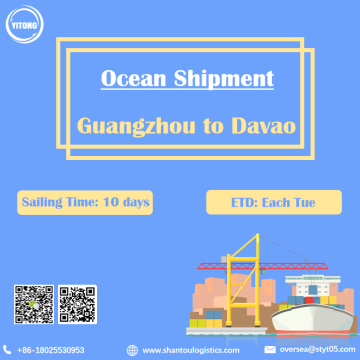 Freight de mer de l&#39;océan de Guangzhou à Davao