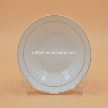 gold rim porcelain dinnerware plate