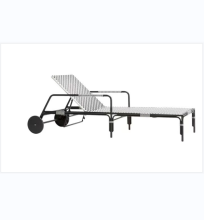 All Weather Folding Outdoor Rattan Sun Lounger