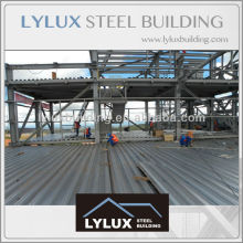 Professional steel framework on site heavy steel construction