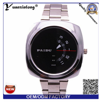 Yxl-368 Mann Uhr Square Gesicht Chronograph Quarz Edelstahl Watch Paidu Business Luxus Herren-Uhren Großhandel