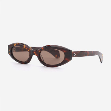 Stylish Oval Acetate Women's Sunglasses 24A8013