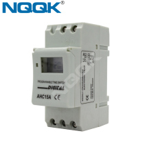 AHC15A Weekly Program 16 Memory Locations DIN Rail LCD Digital Table Timer