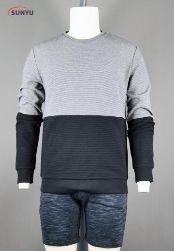 Men`s ottoman sweatshirt without hood