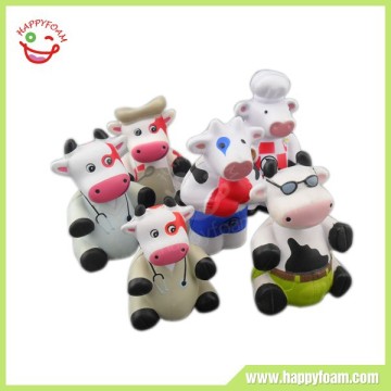 Pu anti stress ball cow family