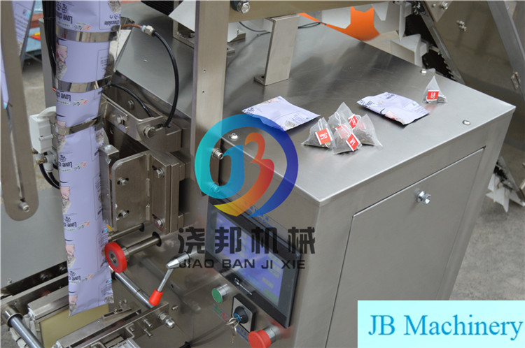 Fully Automatic Qualitative Filter Paper Inner and Outer Nylon Pouch Trianglec Small Tea Bag Packing Machine For 2g-10g