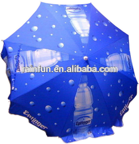 white powder-coated steel brand promotion custom beach umbrella