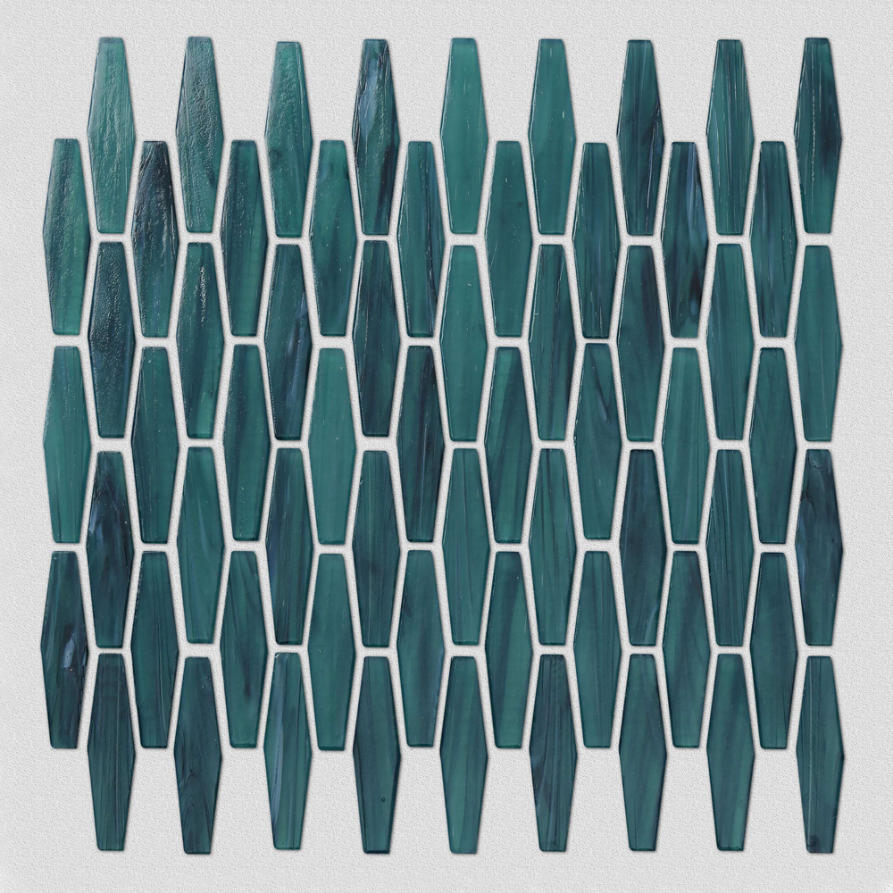 Top-Grade Mosaic Backsplash Wall Art Green Tiles