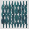 Diamante Forma de vidrio Mosaico Green Hotel Backsplash Tejas