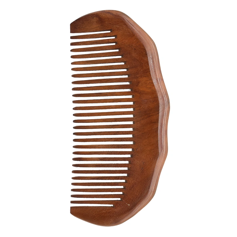 Hot Sale Coarse Teeth Anti Static Customized Logo Small Wooden Mustaches Comb Mens Beard Pocket Comb