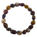 Natural Stone Stretch Bracelet Gemstone 6~8mm Tumbled Stone Elastic Bangle for Women Men Crystal Handmade Bracelets Wholesale