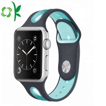 Double Color Men/Women Sport Iwatch Silicone Straps