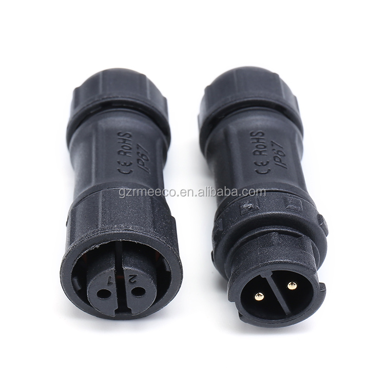 M12 Waterproof 2 3 4 5 Pin IP65 Cable Wire Plug for LED Strips Male and Female Jack Connector