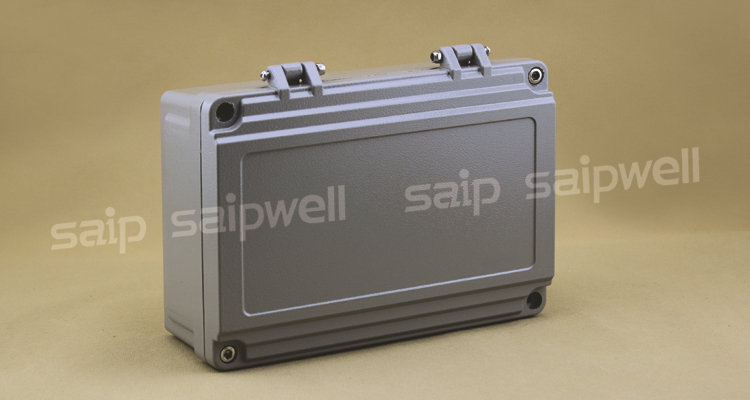 SAIP/SAIPWELL High Quality 220*155*95mm With Mounting Plate Aluminium Waterproof Electrical Die Cast Enclosure with hinged door