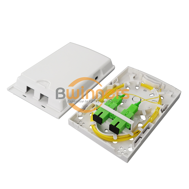 White Indoor Fiber Distribution Box Optic Socket