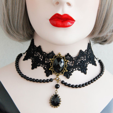 MYLOVE black wide lace necklace choker wholesale MLJL19