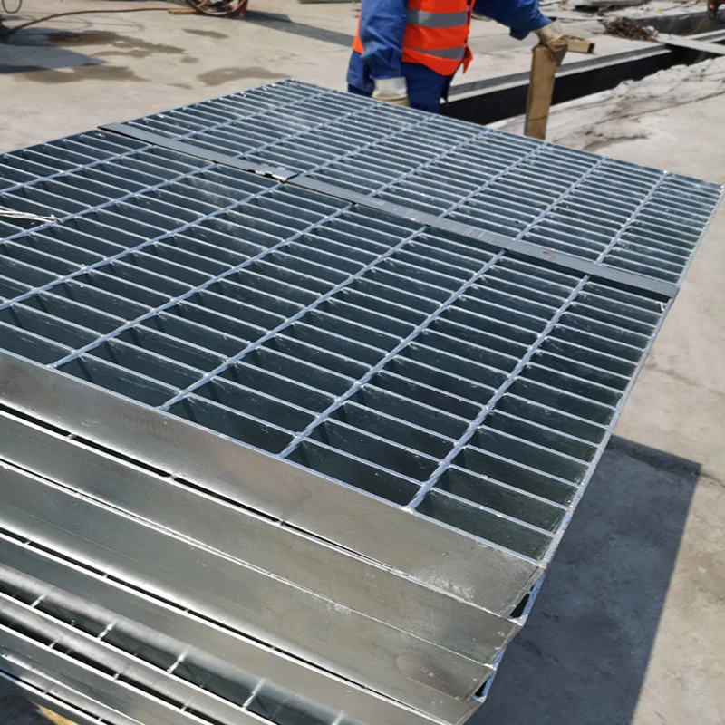 Galvanized Steel Stair Tread From Steel Grating