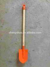 Floral wood handle garden shovel /hoe /brush/ broom/ rake long pot garden tool set