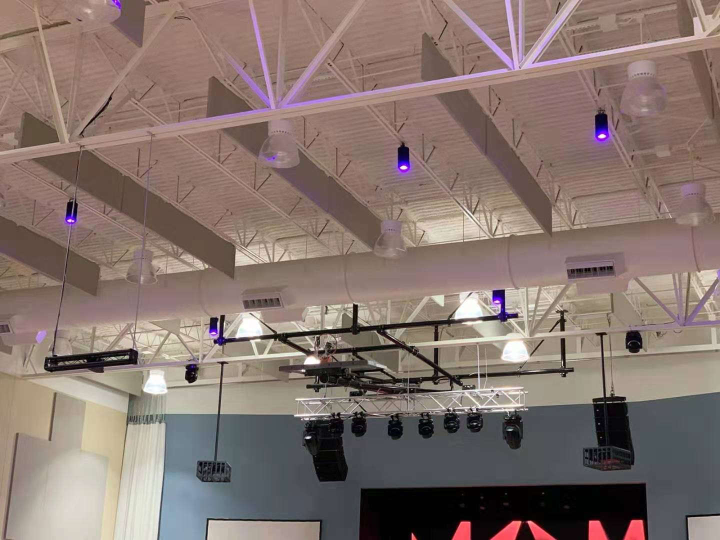 white color aluminum body case DMX control  stage light RGBW color change church  lighting