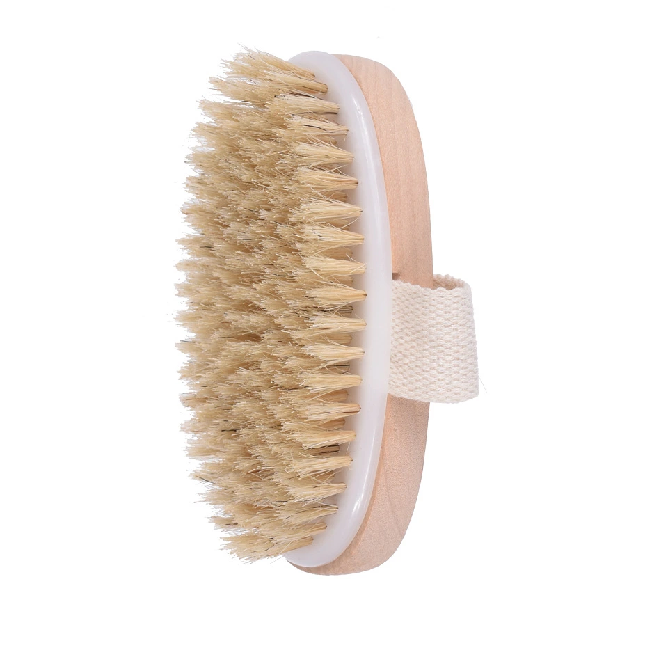 Wooden Handle Long Bath Body Brush for Back