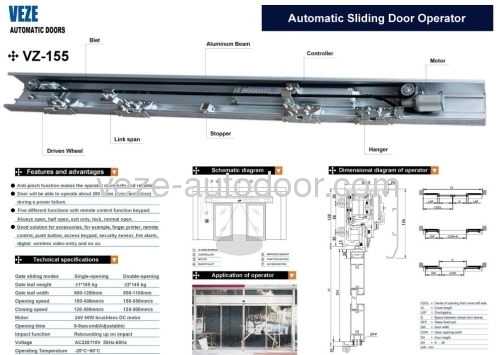 Automatic Sliding Door Mechanism Vz-155 