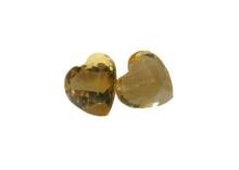 Heart natural Citrine gemstones professional cutting Fashio