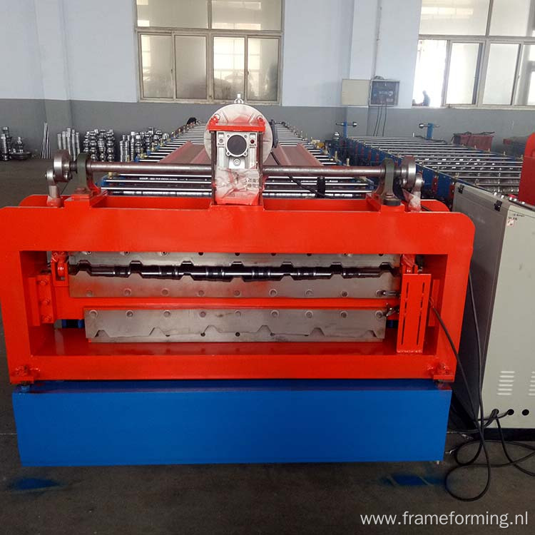 1250mm feeding width double layer roofing sheet machine