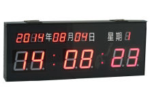 LED clock/7 segment/hanging double side wall clocks/digital clock