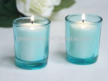 Hot sell 7 oz frosted glass candle holder