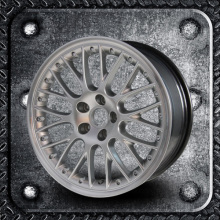 Silver multi spokes Audi replica alloy wheels