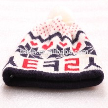 Popular high quality cheap knitted beanie hat