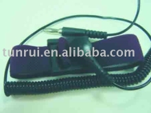 Wrist strap(Purple, silver yarn)