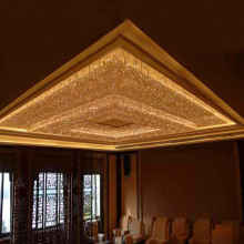 Crystal Rectangular Chandelier for Hotel Lobby