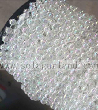 Iridescent Clear AB String Beads Roll Garland 82M/Roll