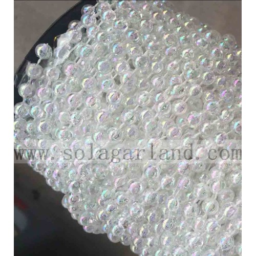 2.5-12MM Iridescent Clear AB String Beads Roll Garland