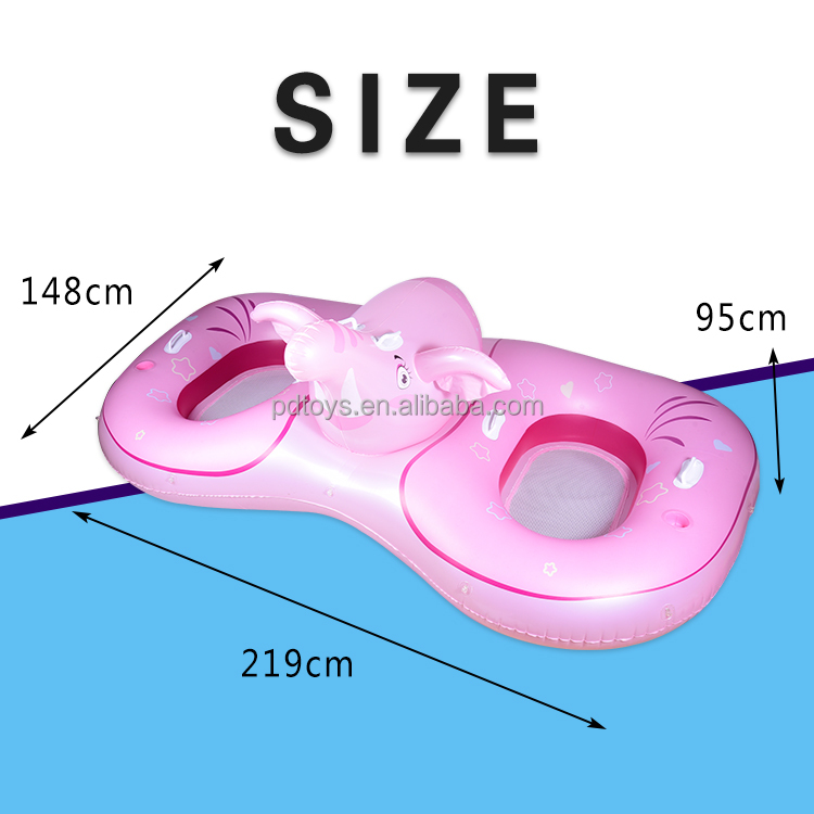 PVC baby pool float 2 person inflatable water float rider Summer Water Lounger beach floats floatie inflatable toys for kids