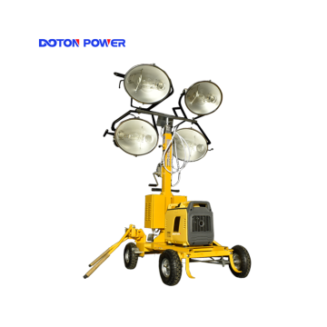 Portable Metal Halide Trolley Lighting Tower Generator