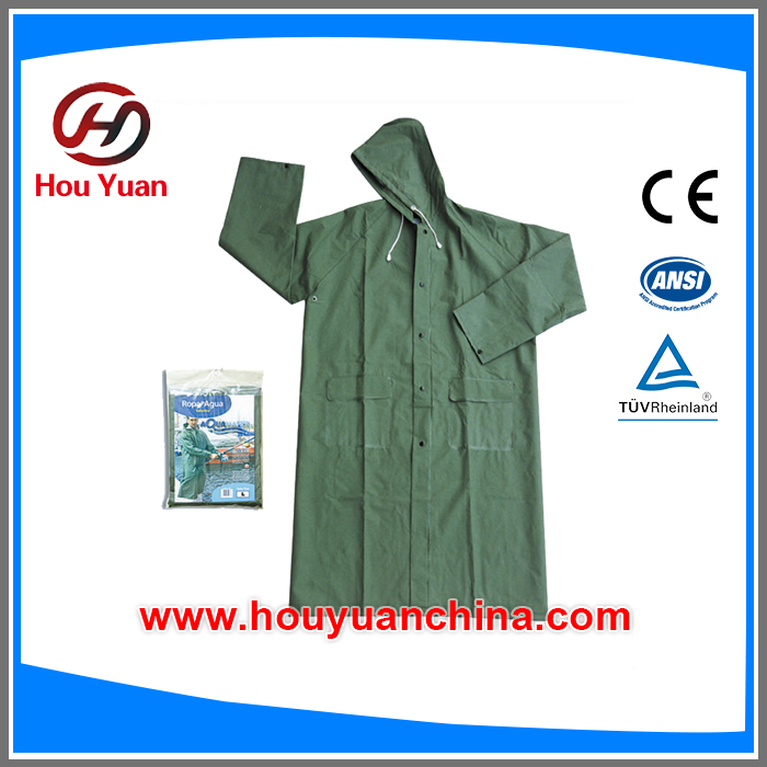 Customized High quality adult PVC rain coat,Men rain coat, Rain  coat CE Standard