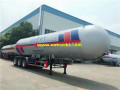 Tri-axle 62 CBM Propane Gas Tank Trailers