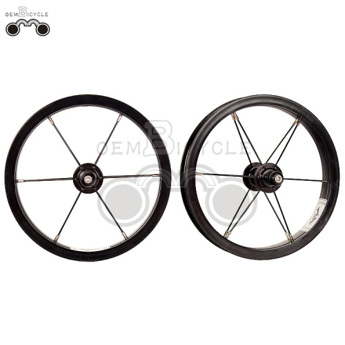 black 6061 alloy rim 12H 12inch wheel set