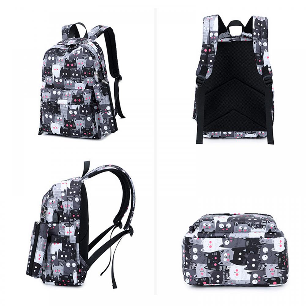 WYCY 3pc Girls Backpacks School Bookbag for Teen Girls Daypack