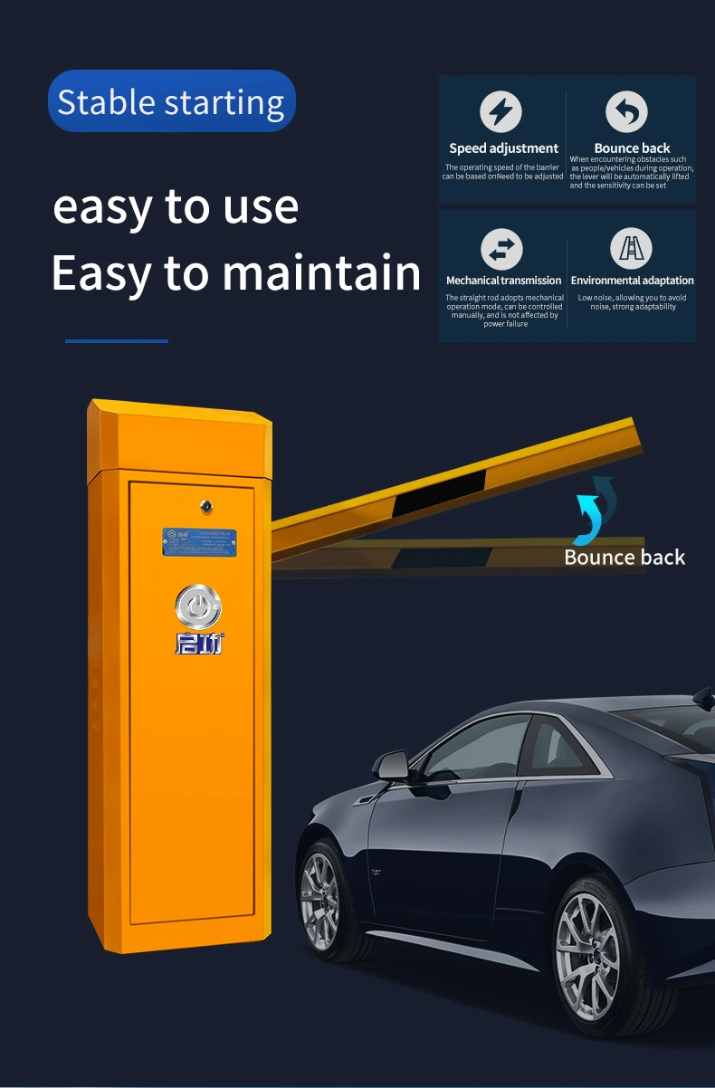 Auto Toll Gate System Fast Speed Car Parking Boom Barrier